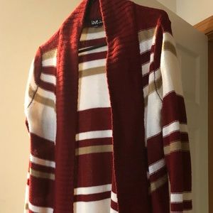 Stripe Cardigan Sweater